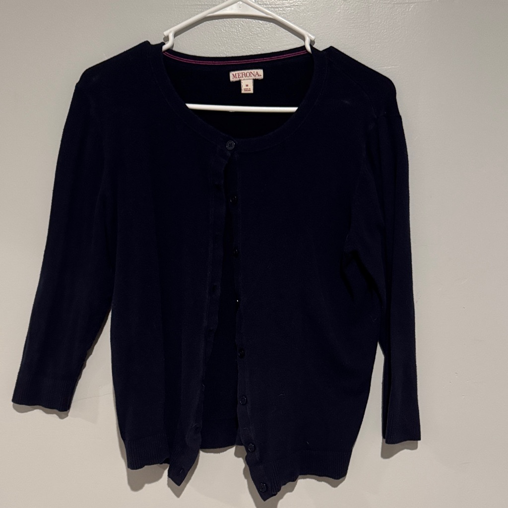 Merona Blue Women's Cardigan Sweater